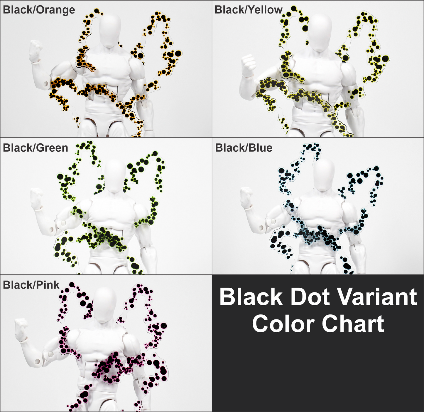 Black Krackle Wrap Effect Set