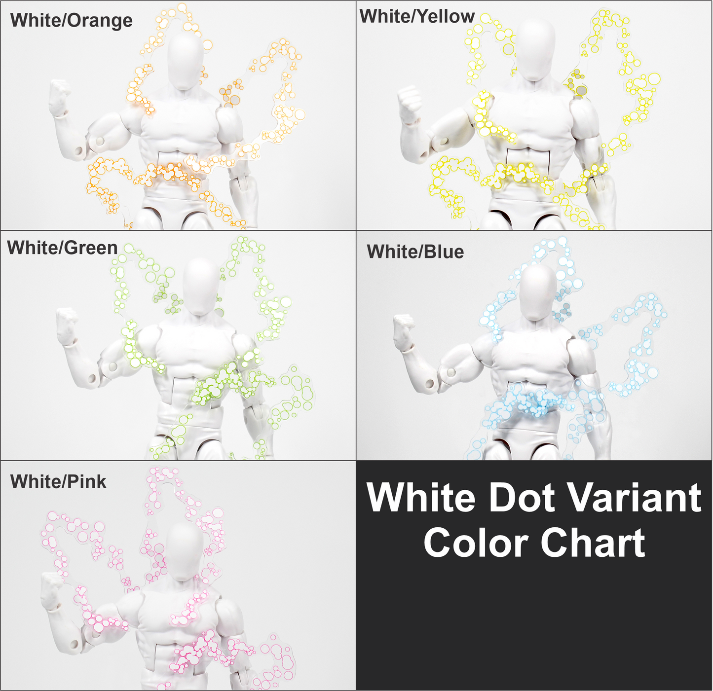 White Krackle Wrap Effect Set