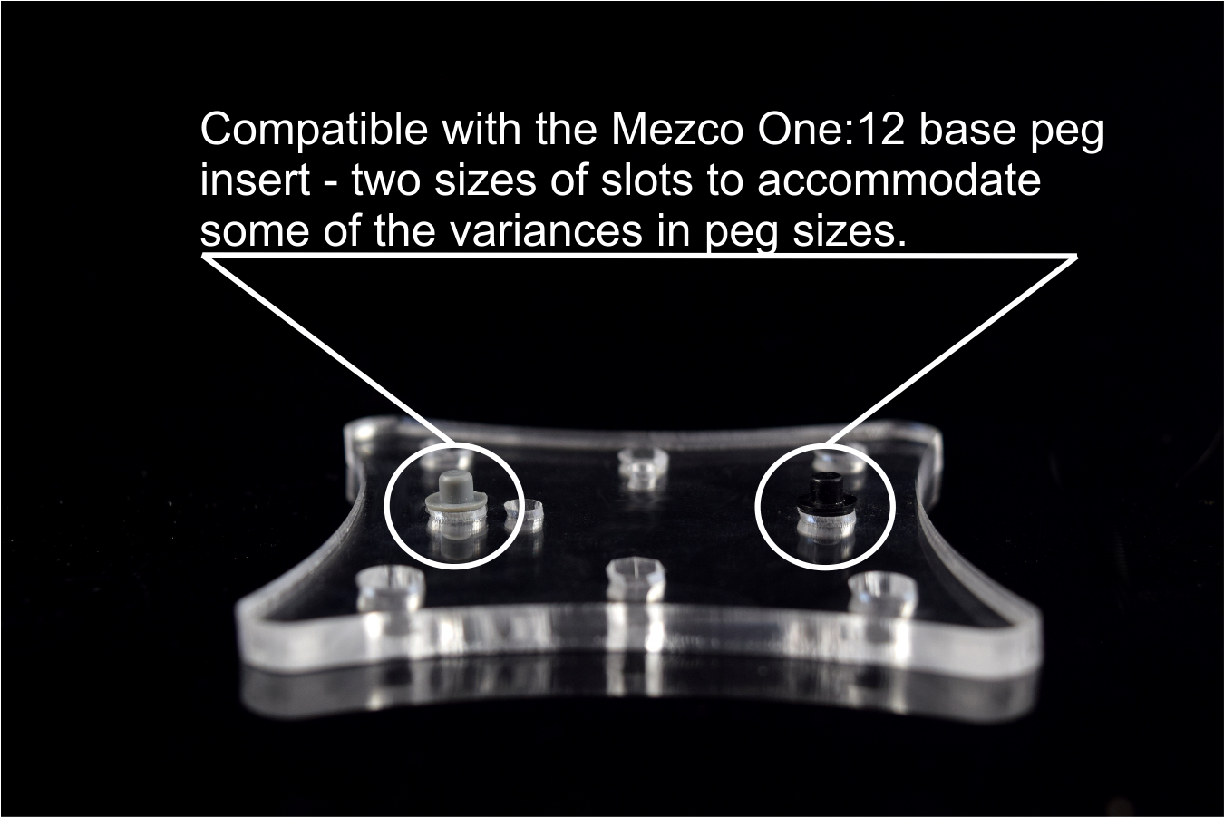 M-Base - 5 pack - Compatible with Mezco stand arms/pegs + 6 others - 5 bases