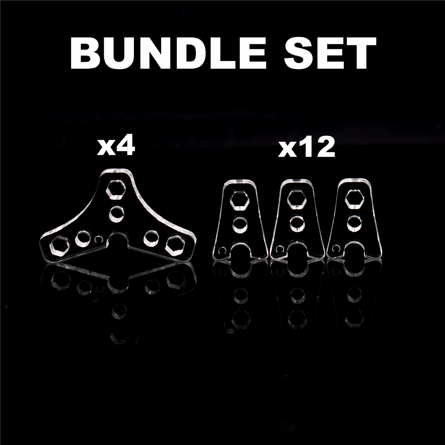 Flight Clip Adapter Set - compatible with tamashii and mafex stand arms.