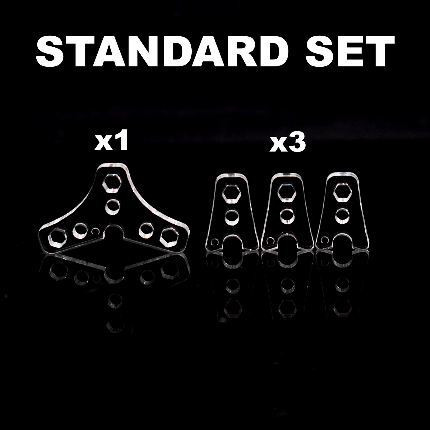 Flight Clip Adapter Set - compatible with tamashii and mafex stand arms.