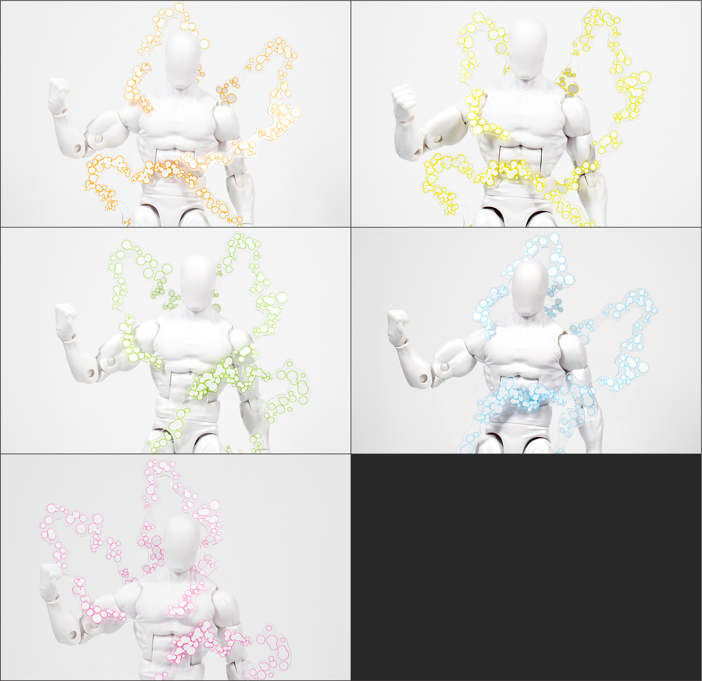 White Krackle Wrap Effect Set