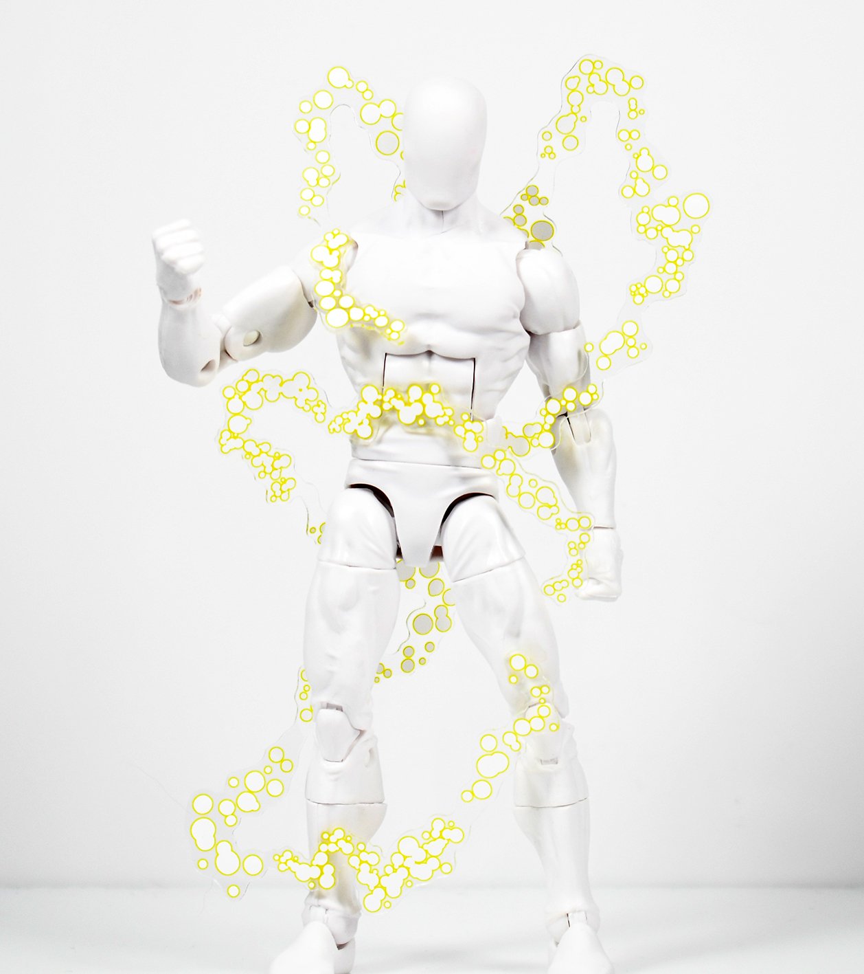 White Krackle Wrap Effect Set