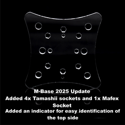 M-Base - 5 pack - Compatible with Mezco stand arms/pegs + 6 others - 5 bases