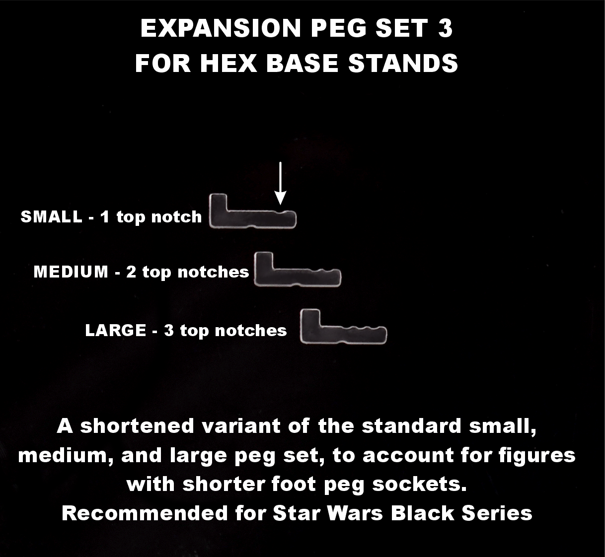 Hex Base Peg Expansion Set 3