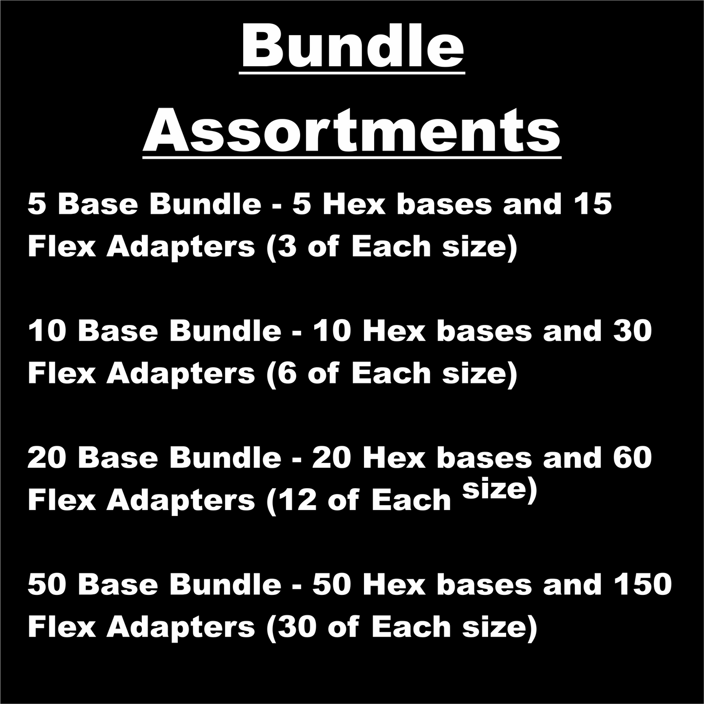 Hex Base - Flex Adapter Bundle