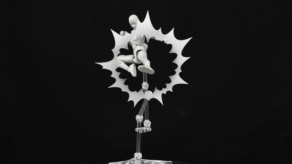Flight Clip Adapter Set - compatible with tamashii and mafex stand arms.